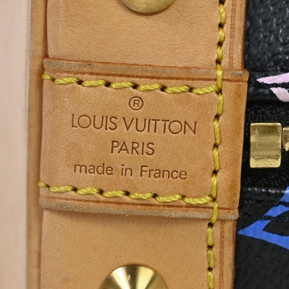 LOUIS VUITTON LV Logo Alma Hand Bag Monogram Multi Leather Black M92646 - Picture 4 of 16